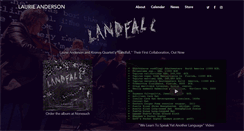 Desktop Screenshot of laurieanderson.com